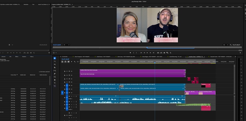 Video editing example