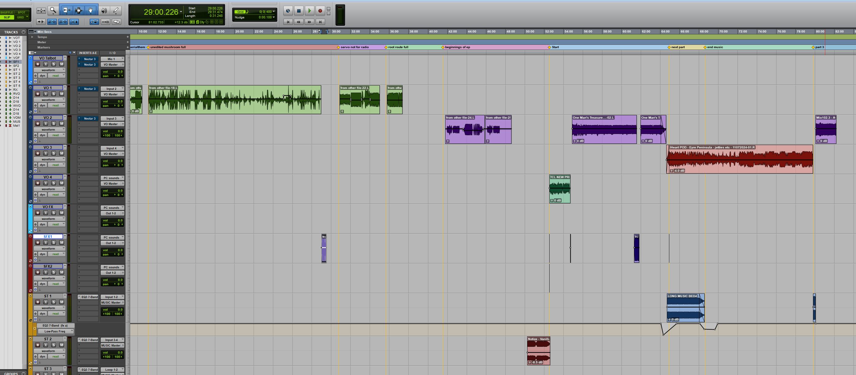 Pro Tools screen